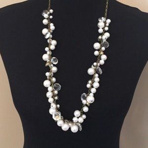 Chloe + Isabel Pearl + Crystal Drops Long Necklace